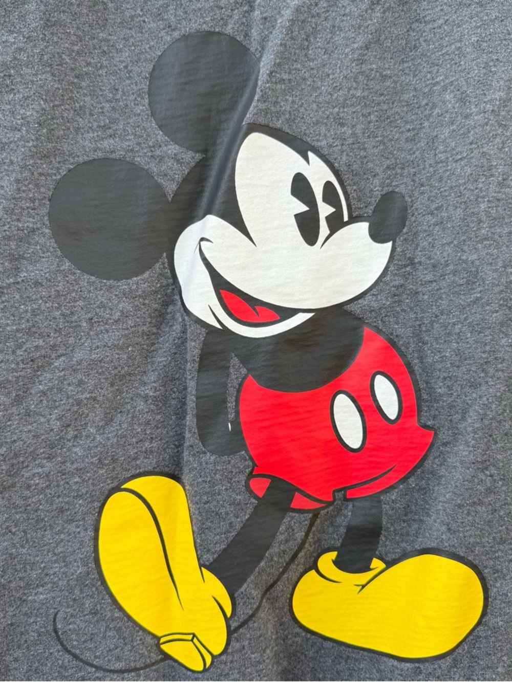 Disney Mickey Mouse Spirit Jersey Style LS Sweatshirt in Gray - Size XL - Picture 5 of 6